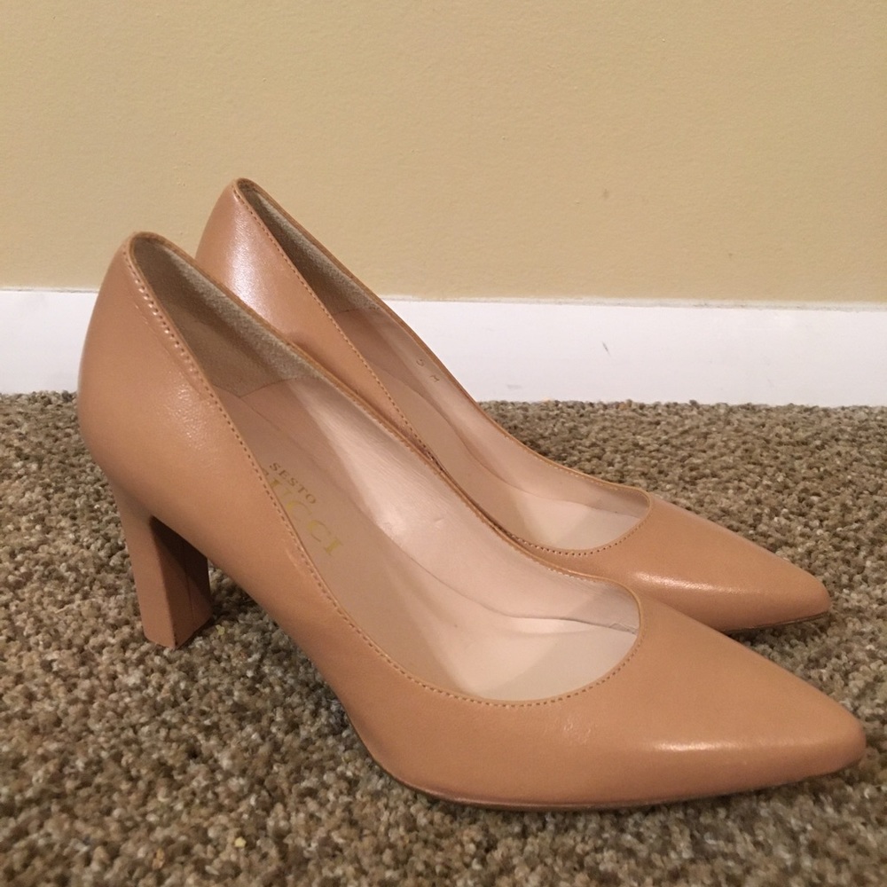 Sesto meucci nude heels NEW